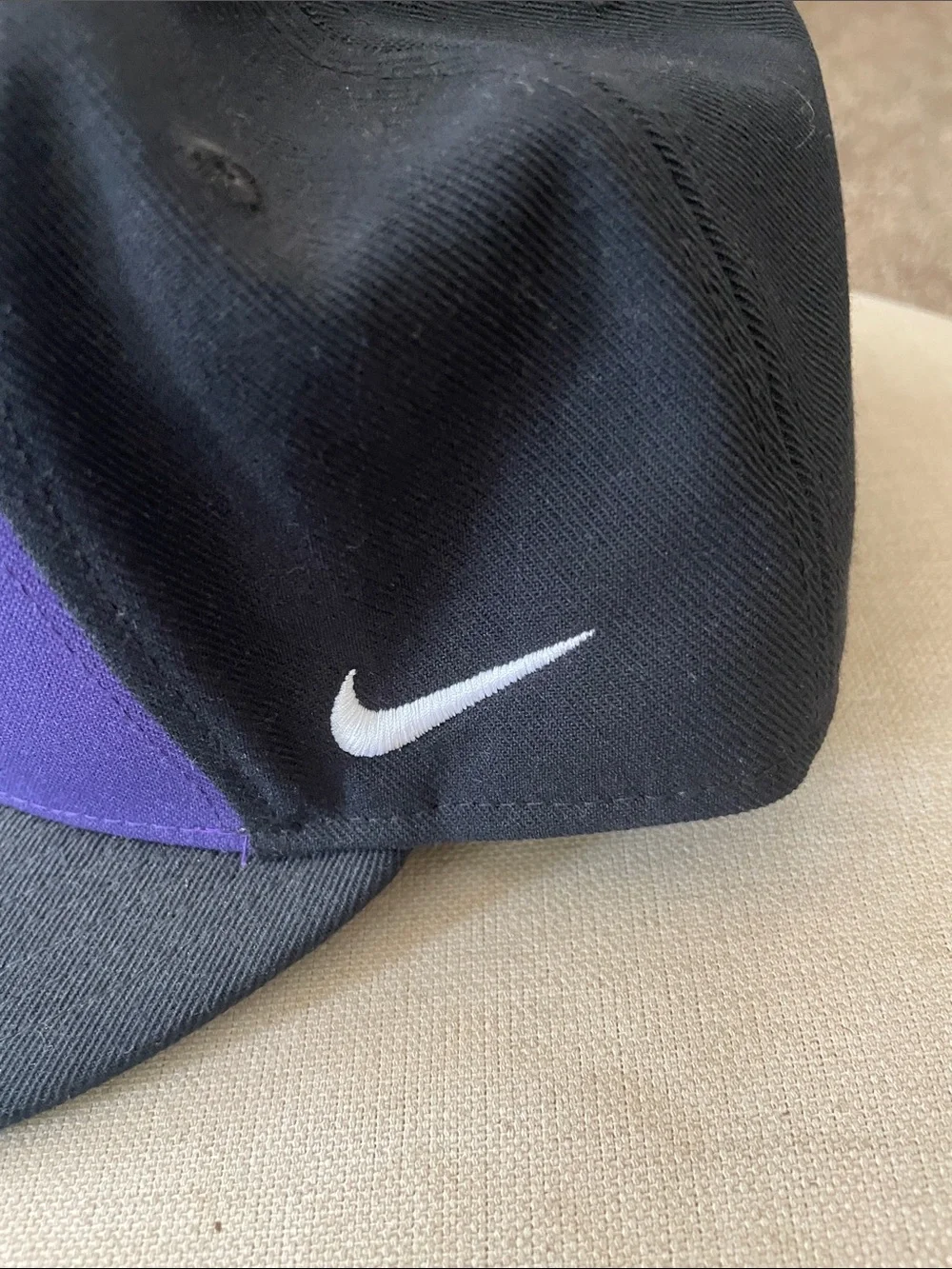 KS  Kstate Flat Brim Cap in Purple and Black